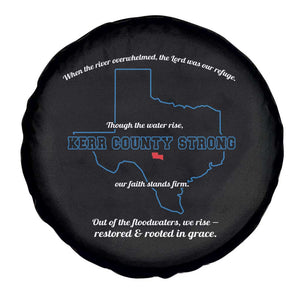 Kerr County Strong Christian Spare Tire Cover Texas Faith Hope Resilient Texans TS02 Print Your Wear
