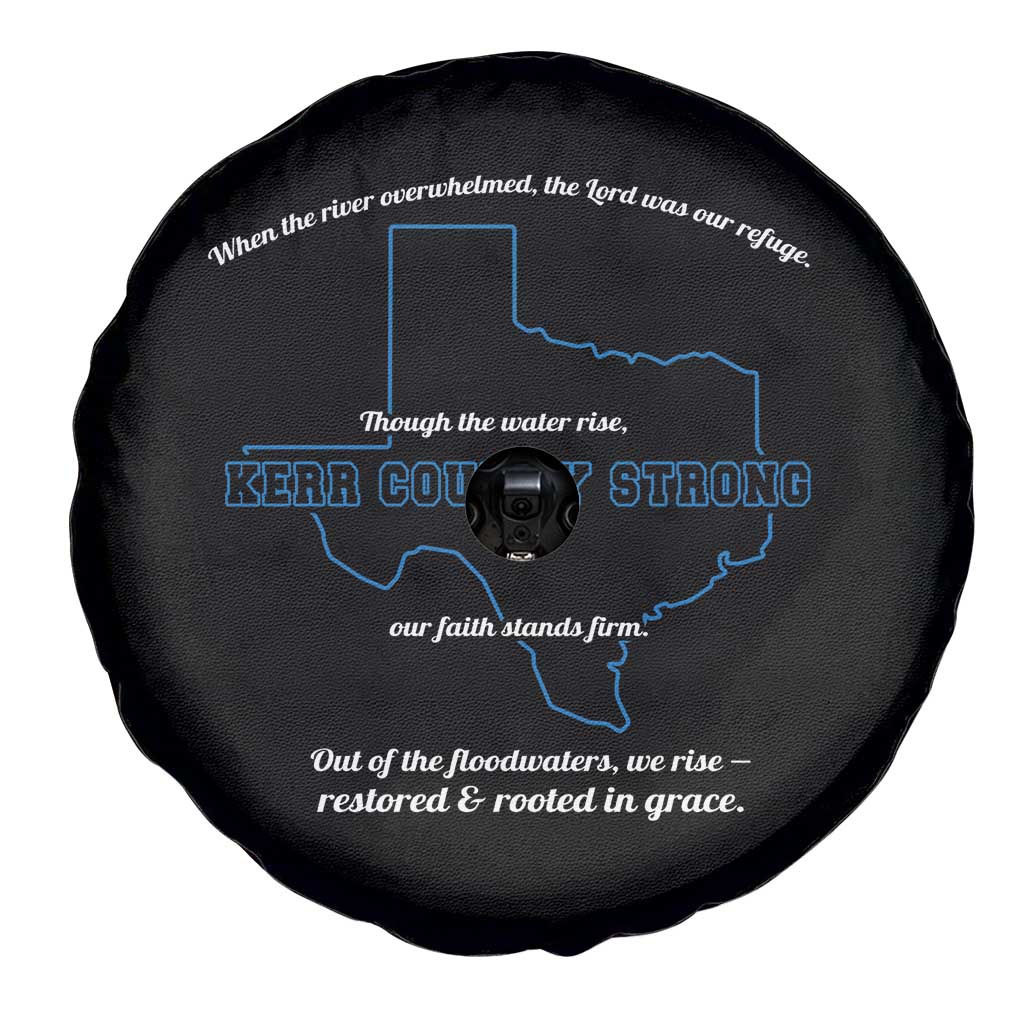 Kerr County Strong Christian Spare Tire Cover Texas Faith Hope Resilient Texans TS02 Print Your Wear