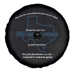 Kerr County Strong Christian Spare Tire Cover Texas Faith Hope Resilient Texans TS02 Print Your Wear