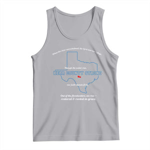 Kerr County Strong Christian Tank Top Texas Faith Hope Resilient Texans TS02 Athletic Heather Print Your Wear