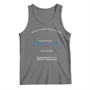 Kerr County Strong Christian Tank Top Texas Faith Hope Resilient Texans TS02 Black Heather Print Your Wear