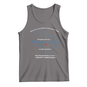 Kerr County Strong Christian Tank Top Texas Faith Hope Resilient Texans TS02 Deep Heather Print Your Wear