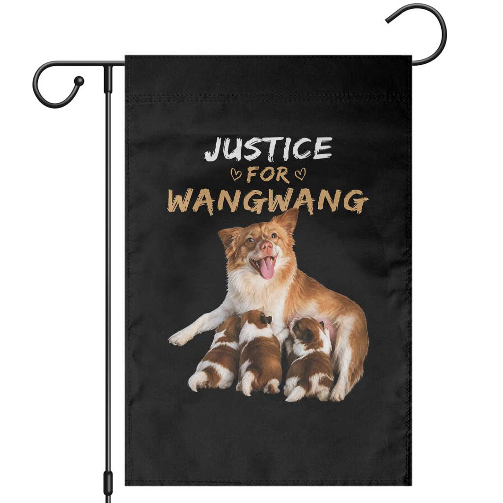 Justice For Wangwang Mother Dog Newborn Puppies Garden Flag Animal Rights Awareness Graphic TS02 Black Print Your Wear