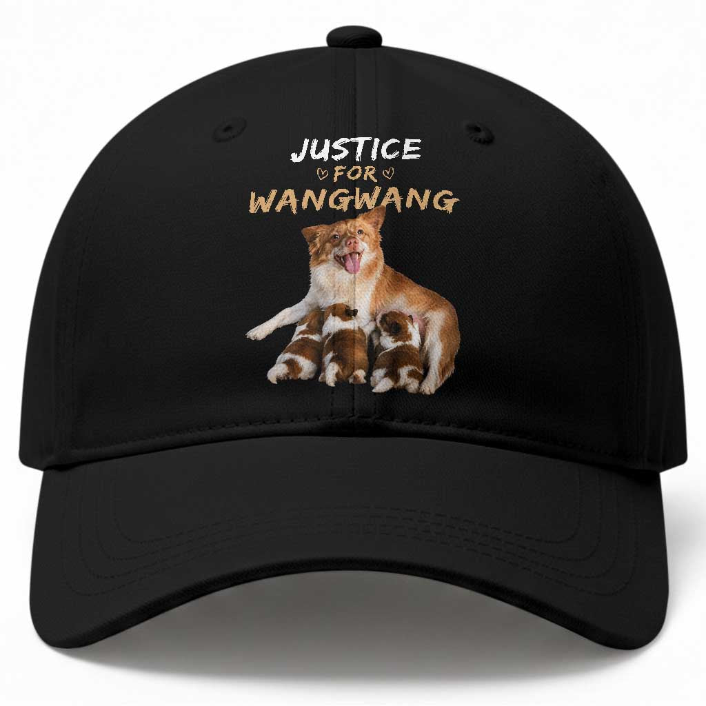 Justice For Wangwang Mother Dog Newborn Puppies Baseball Cap Animal Rights Awareness Graphic TS02 Print Your Wear