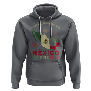 Independencia De Mexico Hoodie 16th Septembre Mexican Flag Latino Hispanic Heritage TS02 Charcoal Printyourwear