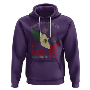 Independencia De Mexico Hoodie 16th Septembre Mexican Flag Latino Hispanic Heritage TS02 Purple Printyourwear