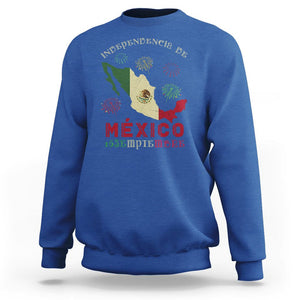 Independencia De Mexico Sweatshirt 16th Septembre Mexican Flag Latino Hispanic Heritage TS02 Royal Blue Printyourwear