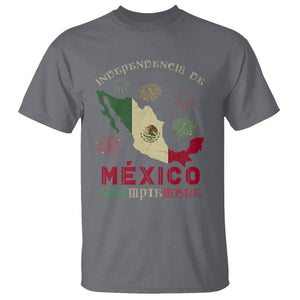 Independencia De Mexico T Shirt 16th Septembre Mexican Flag Latino Hispanic Heritage TS02 Charcoal Printyourwear