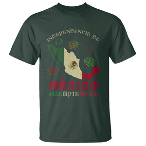 Independencia De Mexico T Shirt 16th Septembre Mexican Flag Latino Hispanic Heritage TS02 Dark Forest Green Printyourwear