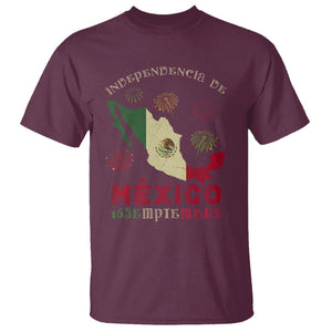 Independencia De Mexico T Shirt 16th Septembre Mexican Flag Latino Hispanic Heritage TS02 Maroon Printyourwear