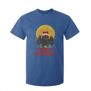 Mothman Christmas T Shirt For Kid Funny Merry Mothmas Cryptid Xmas Santa TS02 Royal Blue Print Your Wear