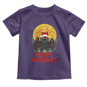 Mothman Christmas Toddler T Shirt Funny Merry Mothmas Cryptid Xmas Santa TS02 Purple Print Your Wear