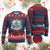 Dancing Skeleton Xmas Ugly Christmas Sweater When You're Dead Inside But It's Christmas TS02 Burgundy Print Your Wear
