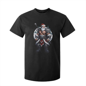 Epic Viking Santa Christmas T Shirt For Kid Barbarian Style Holiday Warrior Claus TS02 Black Print Your Wear
