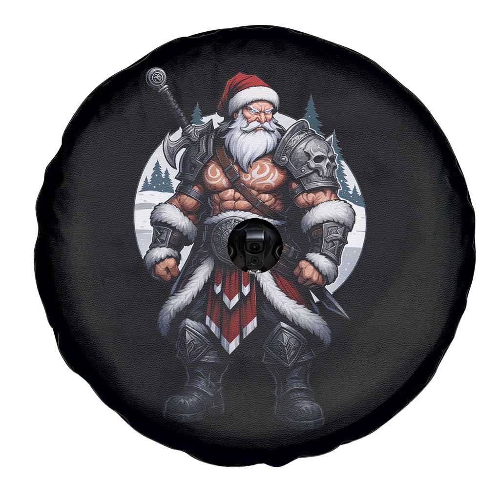 Epic Viking Santa Christmas Spare Tire Cover Barbarian Style Holiday Warrior Claus TS02 Print Your Wear