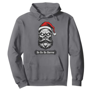 Creepy Christmas Skull Hoodie Ho Ho Ho Horror Santa Gothic Holiday TS02 Charcoal Print Your Wear