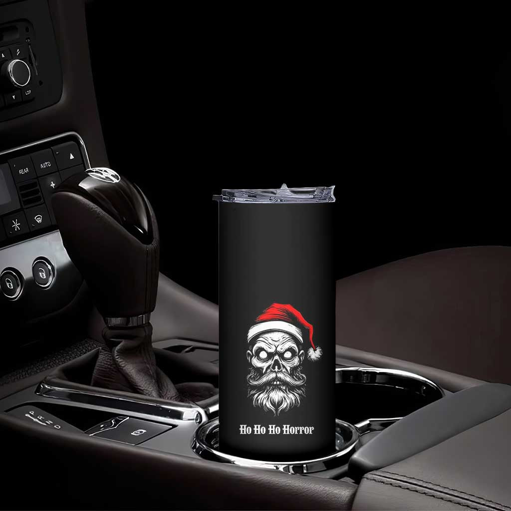 Creepy Christmas Skull Skinny Tumbler Ho Ho Ho Horror Santa Gothic Holiday TS02 Print Your Wear