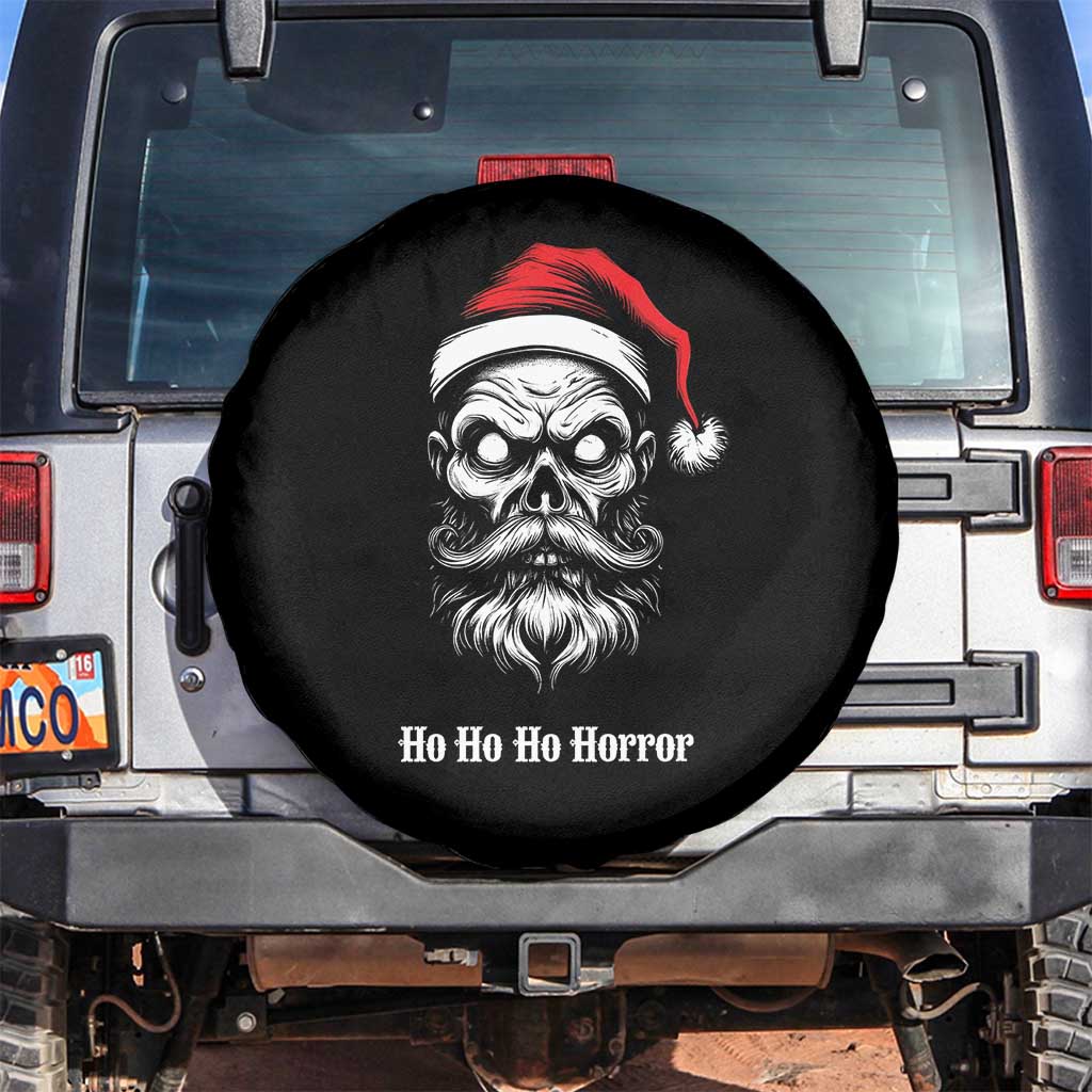 Creepy Christmas Skull Spare Tire Cover Ho Ho Ho Horror Santa Gothic Holiday TS02 No hole Black Print Your Wear