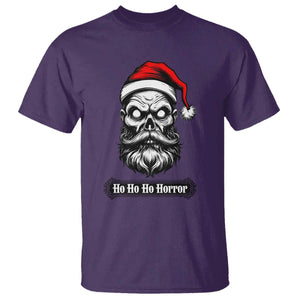 Creepy Christmas Skull T Shirt Ho Ho Ho Horror Santa Gothic Holiday TS02 Purple Print Your Wear