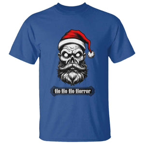 Creepy Christmas Skull T Shirt Ho Ho Ho Horror Santa Gothic Holiday TS02 Royal Blue Print Your Wear