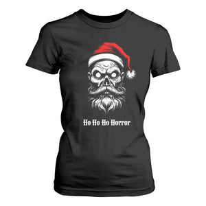 Creepy Christmas Skull T Shirt For Women Ho Ho Ho Horror Santa Gothic Holiday TS02 Black Print Your Wear