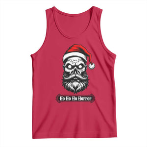 Creepy Christmas Skull Tank Top Ho Ho Ho Horror Santa Gothic Holiday TS02 Red Print Your Wear