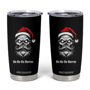 Creepy Christmas Skull Tumbler Cup Ho Ho Ho Horror Santa Gothic Holiday TS02 Black Print Your Wear
