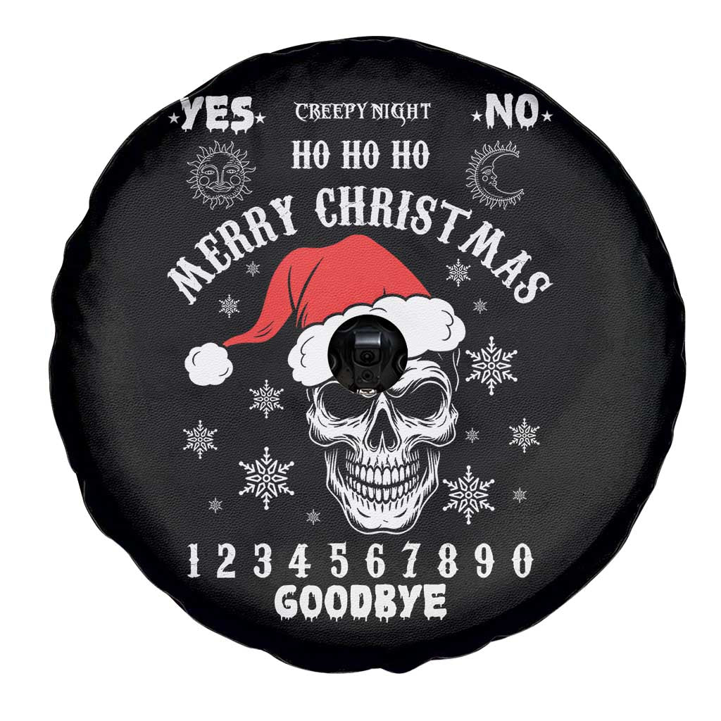 Dark Christmas Spirit Board Spare Tire Cover Creepy Merry Xmas Skull and Ouija Horror Holiday TS02 Print Your Wear