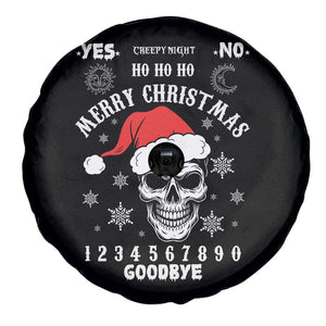 Dark Christmas Spirit Board Spare Tire Cover Creepy Merry Xmas Skull and Ouija Horror Holiday TS02 Print Your Wear