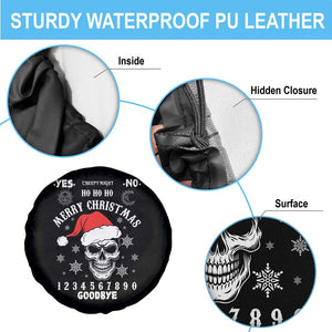 Dark Christmas Spirit Board Spare Tire Cover Creepy Merry Xmas Skull and Ouija Horror Holiday TS02 Print Your Wear