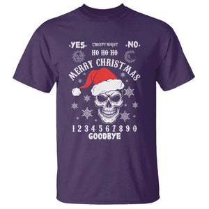 Dark Christmas Spirit Board T Shirt Creepy Merry Xmas Skull and Ouija Horror Holiday TS02 Purple Print Your Wear