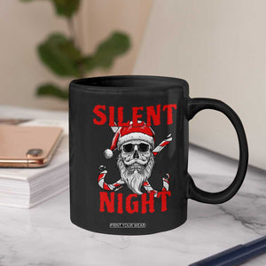 Silent Night Skull Christmas Coffee Mug Creepy Santa Gothic Holiday TS02 Print Your Wear