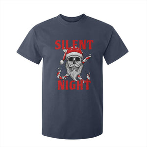 Silent Night Skull Christmas T Shirt For Kid Creepy Santa Gothic Holiday TS02 Navy Print Your Wear