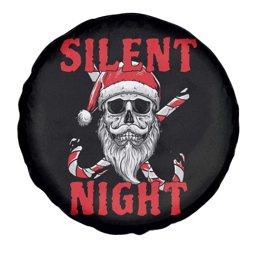 Silent Night Skull Christmas Spare Tire Cover Creepy Santa Gothic Holiday TS02 Print Your Wear