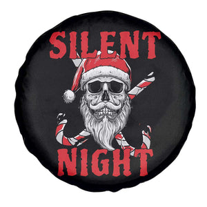 Silent Night Skull Christmas Spare Tire Cover Creepy Santa Gothic Holiday TS02 Print Your Wear