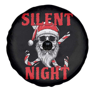 Silent Night Skull Christmas Spare Tire Cover Creepy Santa Gothic Holiday TS02 Print Your Wear