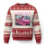Trump Won 2024 Knit Sweatshirt Daddy's Coming Home Funny Pink TS02 Red Print Your Wear