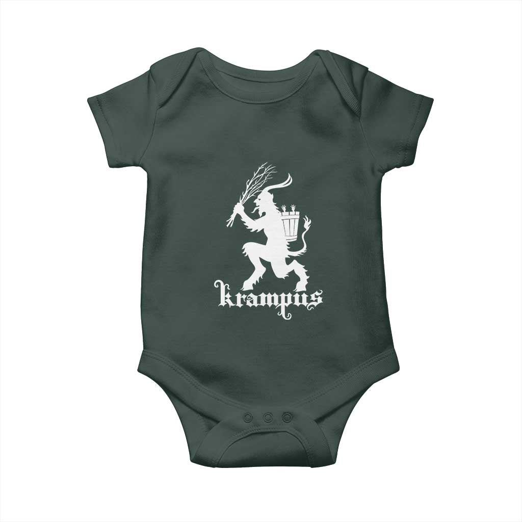 Mythical Krampus Baby Onesie Scary Christmas Horror Occult Holiday Eastern Folklore TS02 Print Your Wear