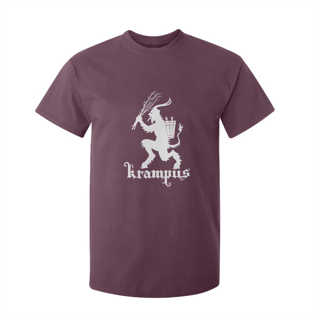 Mythical Krampus T Shirt For Kid Scary Christmas Horror Occult Holiday Eastern Folklore TS02 Maroon Print Your Wear