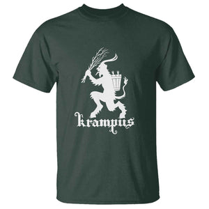 Mythical Krampus T Shirt Scary Christmas Horror Occult Holiday Eastern Folklore TS02 Dark Forest Green Print Your Wear