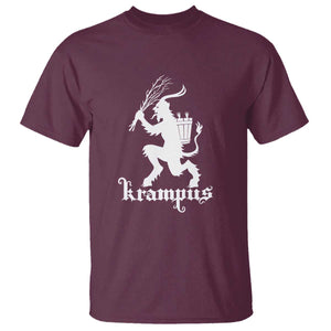 Mythical Krampus T Shirt Scary Christmas Horror Occult Holiday Eastern Folklore TS02 Maroon Print Your Wear