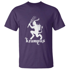 Mythical Krampus T Shirt Scary Christmas Horror Occult Holiday Eastern Folklore TS02 Purple Print Your Wear