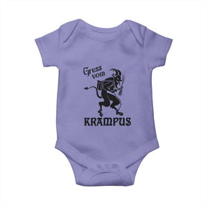Krampus Baby Onesie Gruss Vom Greetings TS02 Violet Print Your Wear