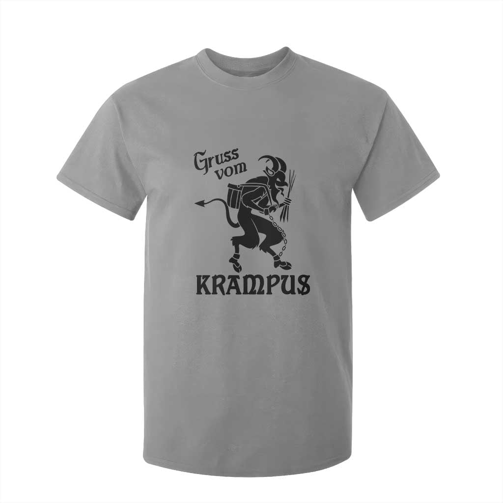 Krampus T Shirt For Kid Gruss Vom Greetings TS02 Sport Gray Print Your Wear