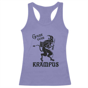 Krampus Racerback Tank Top Gruss Vom Greetings TS02 Violet Print Your Wear