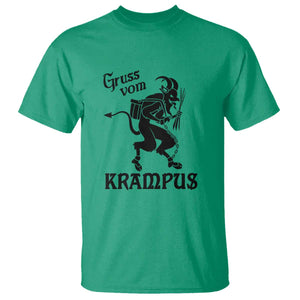 Krampus T Shirt Gruss Vom Greetings TS02 Irish Green Print Your Wear