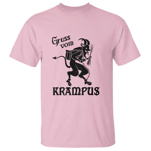 Krampus T Shirt Gruss Vom Greetings TS02 Light Pink Print Your Wear