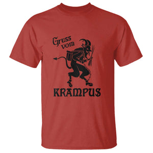 Krampus T Shirt Gruss Vom Greetings TS02 Red Print Your Wear