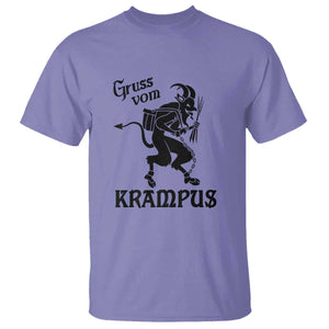 Krampus T Shirt Gruss Vom Greetings TS02 Violet Print Your Wear