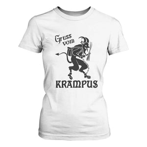 Krampus T Shirt For Women Gruss Vom Greetings TS02 White Print Your Wear